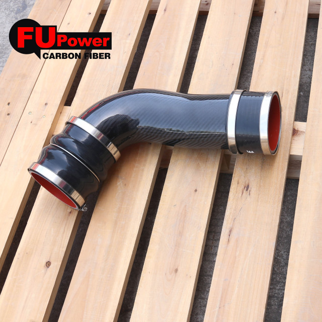 Carbon Fiber Factory For 2020-2024 GM 6.6L DURAMAX DRY CARBON FIBER TURBO INLET TUBE
