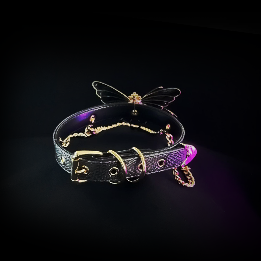 Obsidian Butterfly Collar