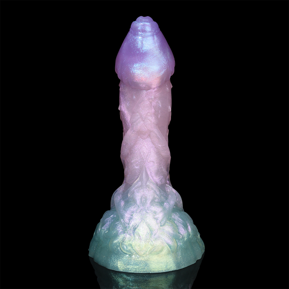 Aurora Glow · Sparkle Silicone Dildo