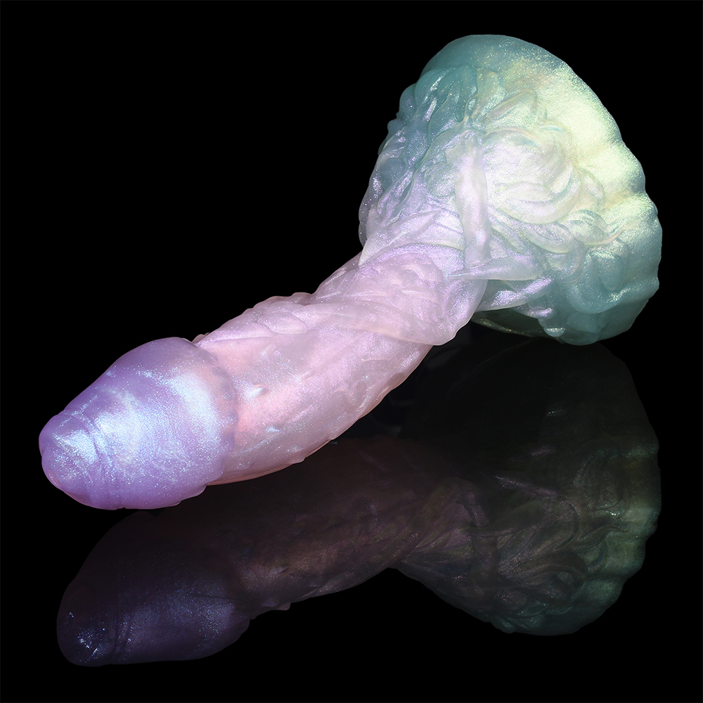 Aurora Glow · Sparkle Silicone Dildo