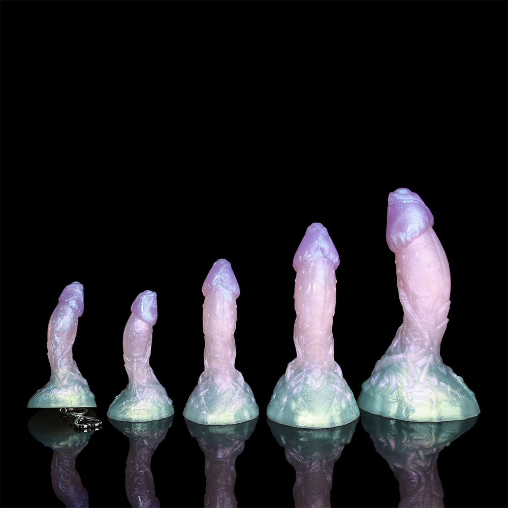 Aurora Glow · Sparkle Silicone Dildo