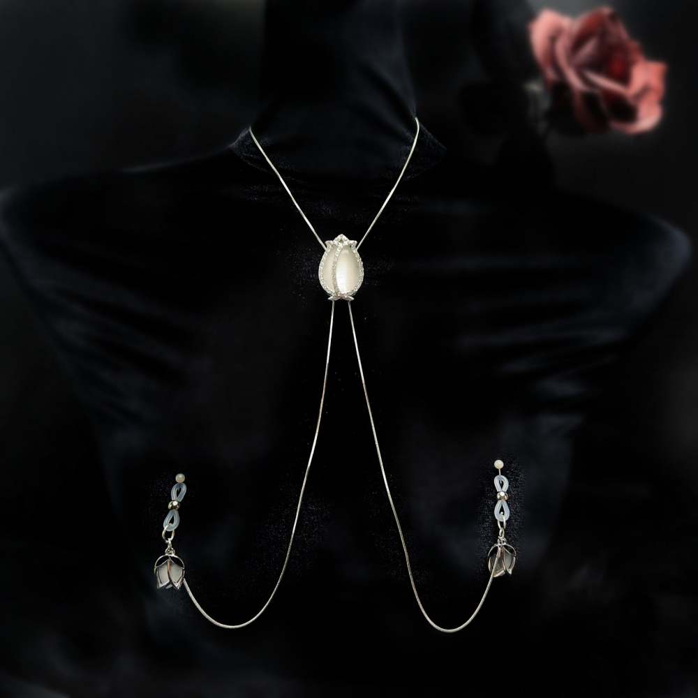 sm Sexy Nipple Clamps Punishment Nipple Props Training Outdoor Wear Sexy Body Chain Teasing Nipples
