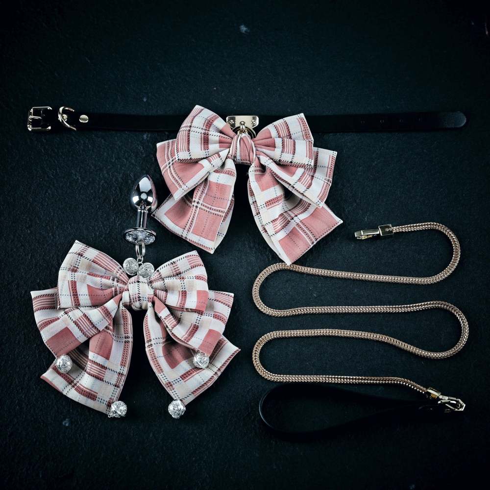 jk Suit sm Sex Toys Master-Slave Training Toys Anal Plug Collar Traction Set Couples Intimate Use Household Toys