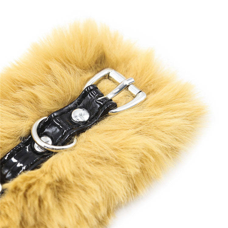 Adult Fun sm Wholesale Supplies Foreign Trade Hot Selling Plush Restraint Hand and Foot Cuffs Couple Flirting Binding Neck Collar Props