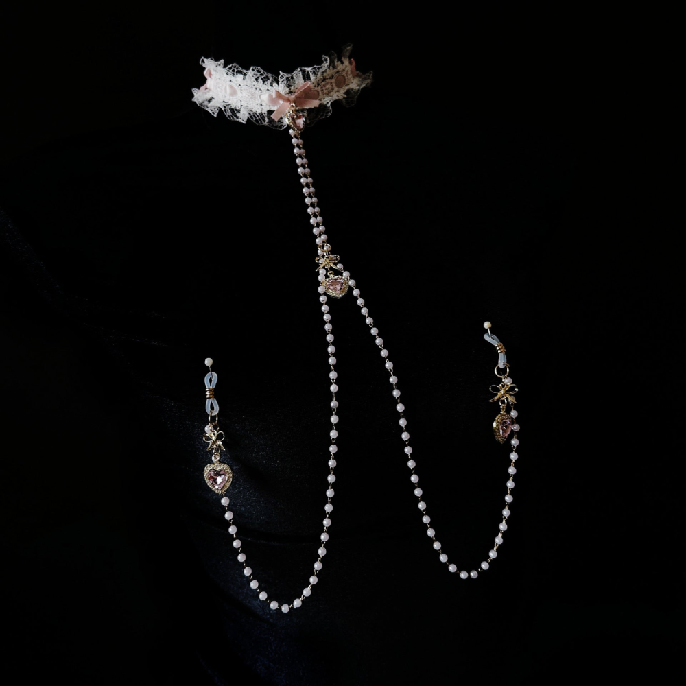 "PearlGarden" - Lace & Pearl Restraint Set
