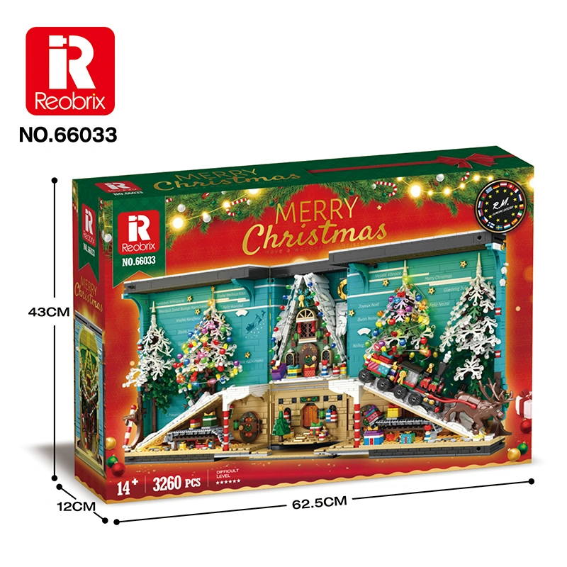 BL★60冊 Christmas Book Nook Kit | Reobrix 66033 Holiday Build