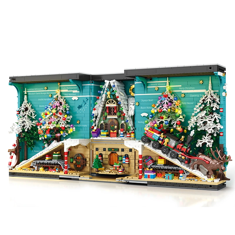 Christmas Book Nook Kit | Reobrix 66033 Holiday Build