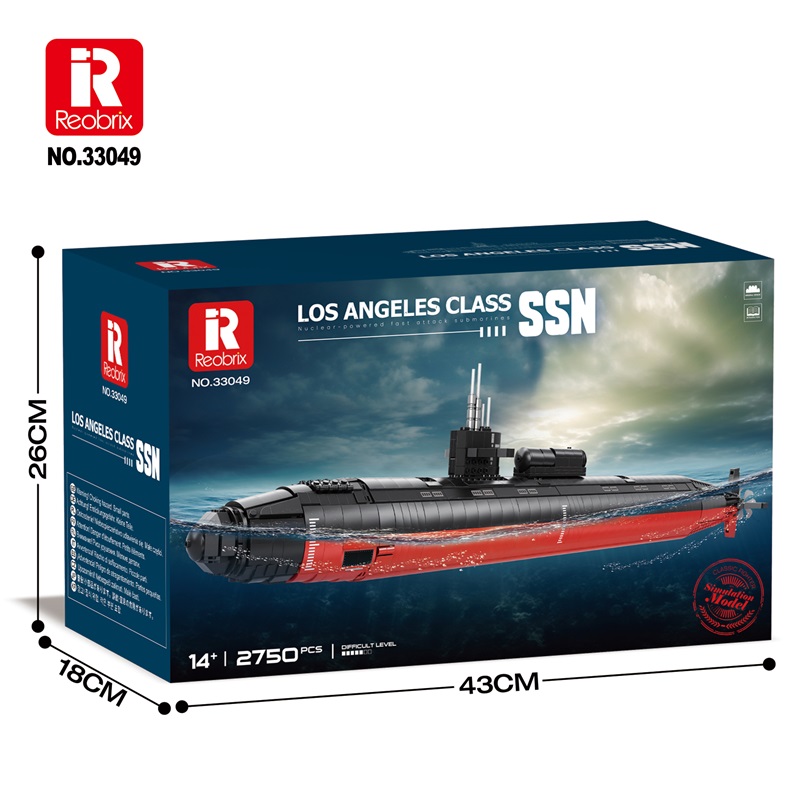 Reobrix 33049 Los Angeles-class SSN 1:125