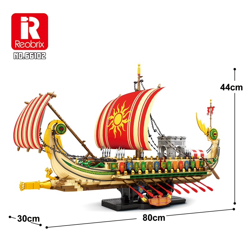Reobrix 66102 Greek Warship block set