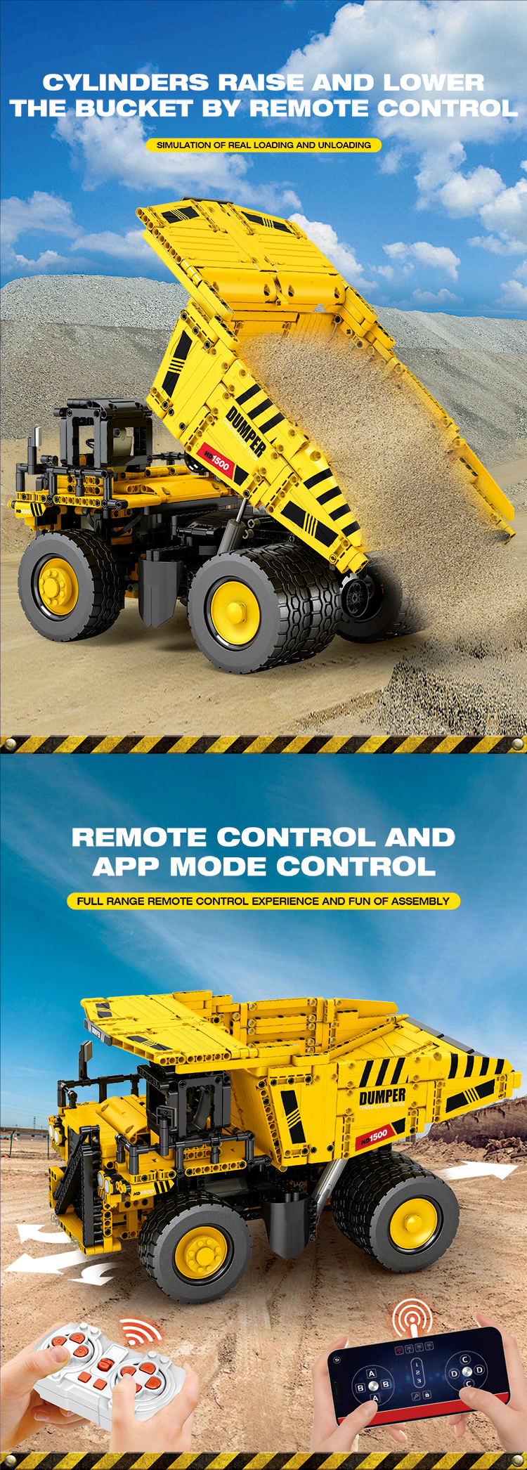 Remi★ Reobrix 22025 Mining Truck Building Set