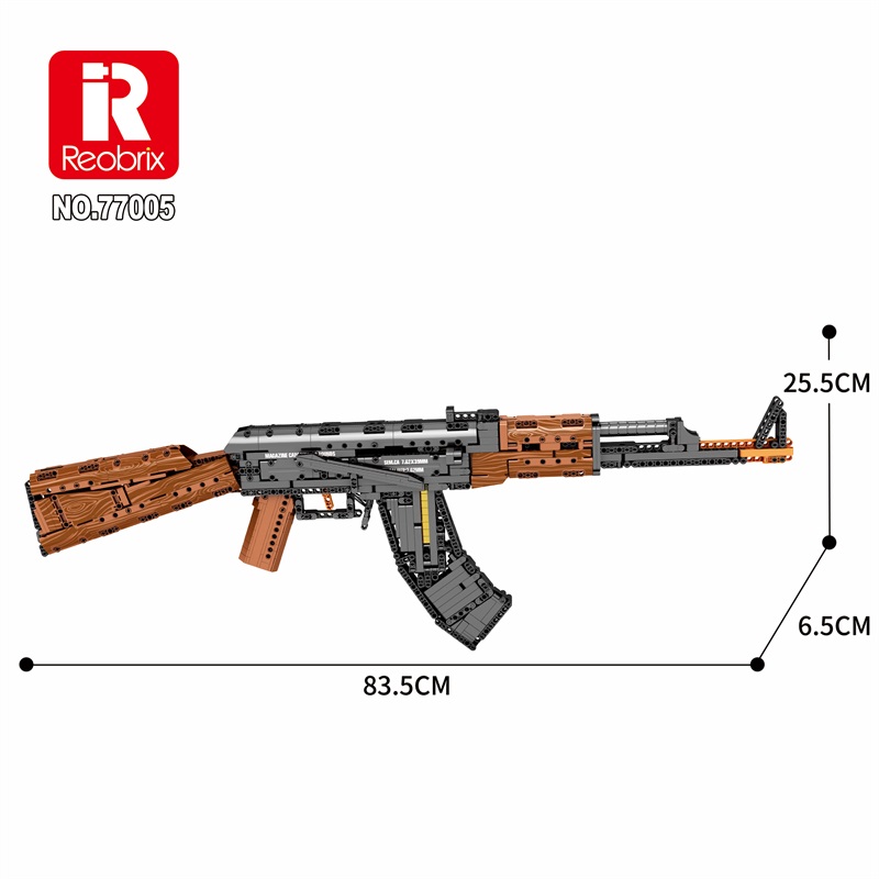 Reobrix No.77005 AK-47 アサルトライフル Reobrix 77005 AK-47 Assault Rifle Building Set