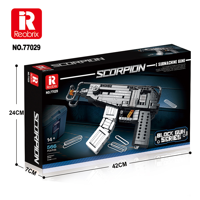 Reobrix No.77005 AK-47 アサルトライフル Reobrix 77005 AK-47 Assault Rifle Building Set