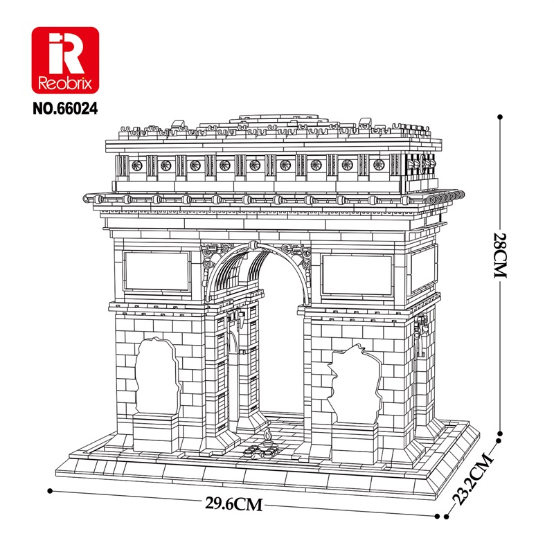Reobrix 66024 L'Arc de Triomphe Building Block Set