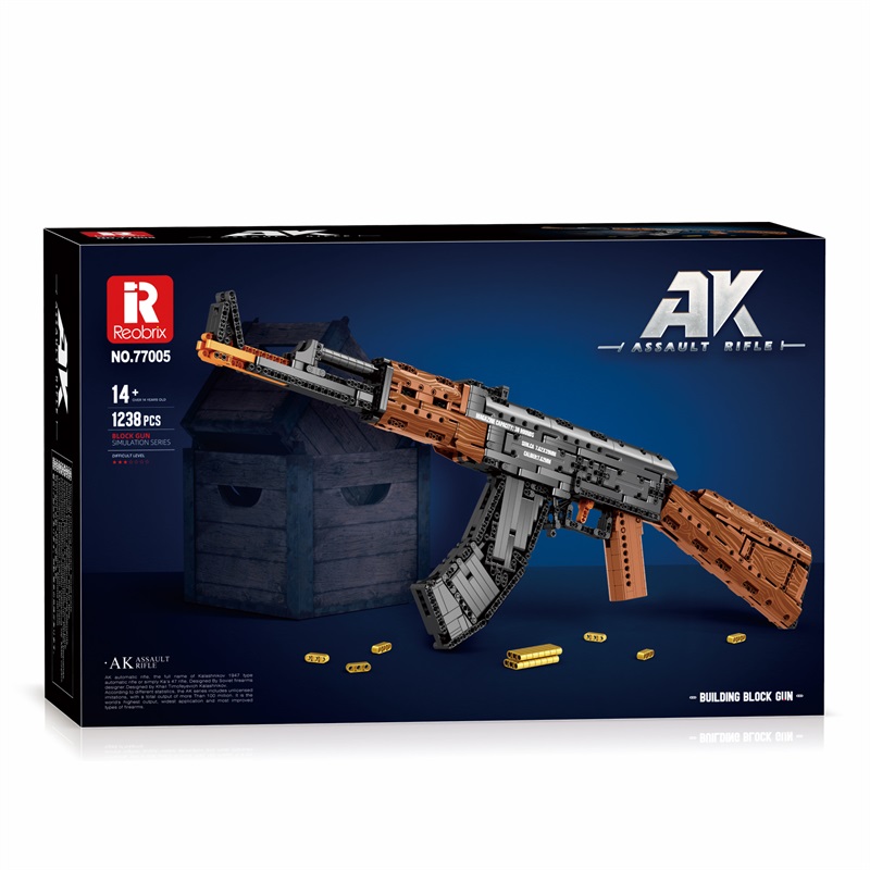 Reobrix No.77005 AK-47 アサルトライフル Reobrix 77005 AK-47 Assault Rifle Building Set
