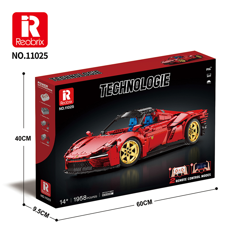 Reobrix 11025 Ferrari Daytona SP3 Lego Set