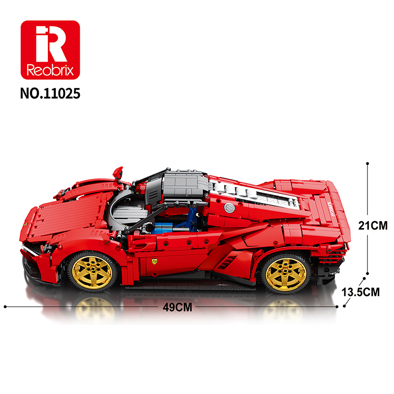 Reobrix 11025 Ferrari Daytona SP3 Lego Set