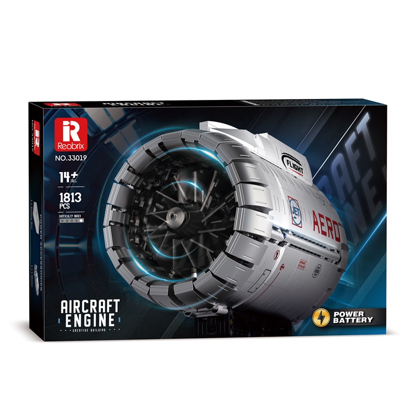 Reobrix 33019 Aircraft Engine Brick Set