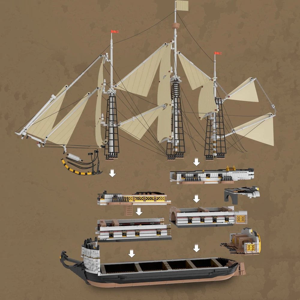 HMS Endeavour Model Ship Kit