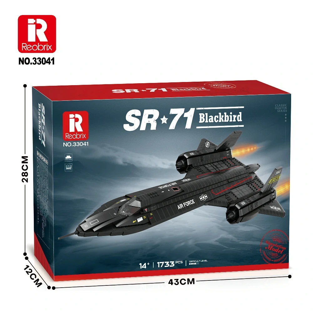 Reobrix 33041 SR-71 Blackbird Toy Set