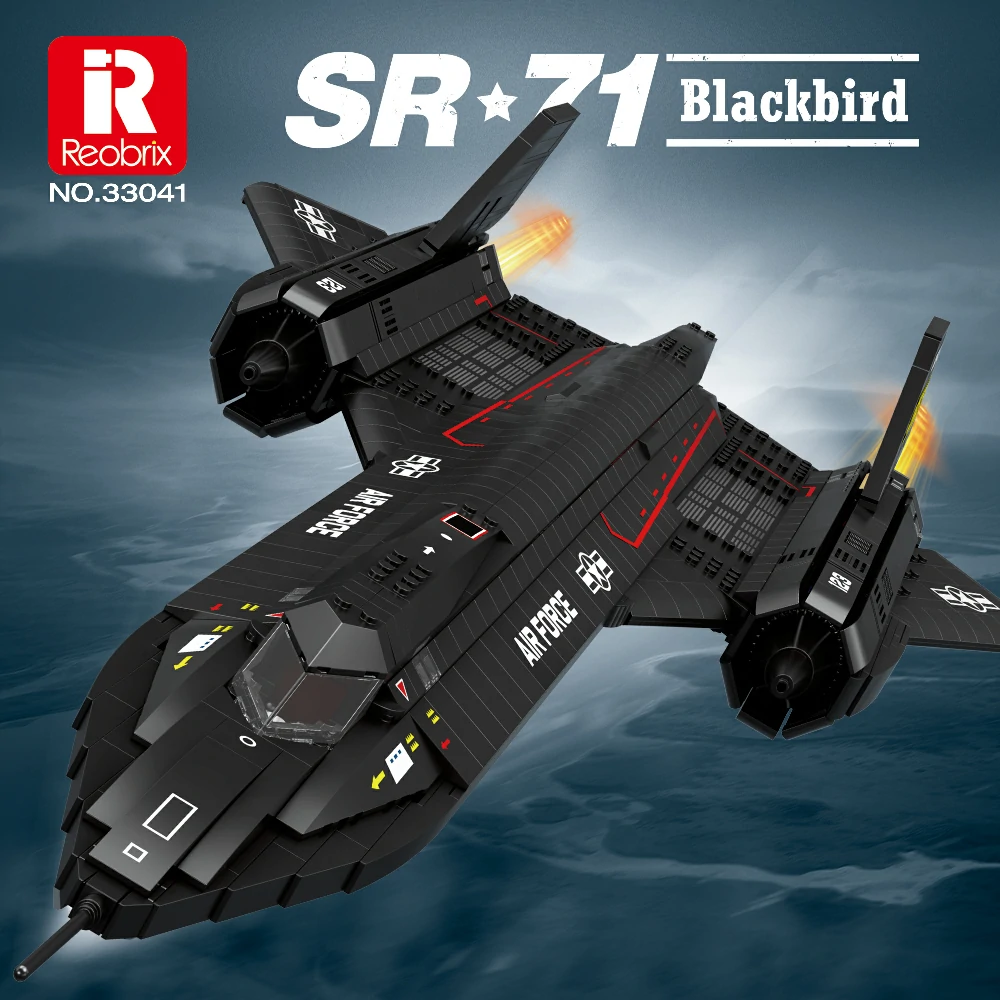 リゾレーヌ2箱❁﻿Black Bird ❁﻿ Reobrix 33041 SR-71 Blackbird Toy Set