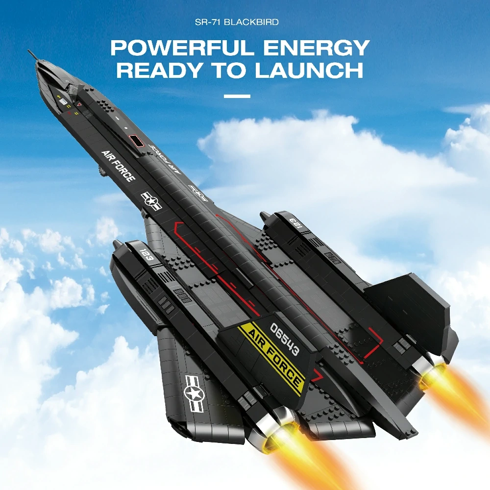 Reobrix 33041 SR-71 Blackbird Toy Set