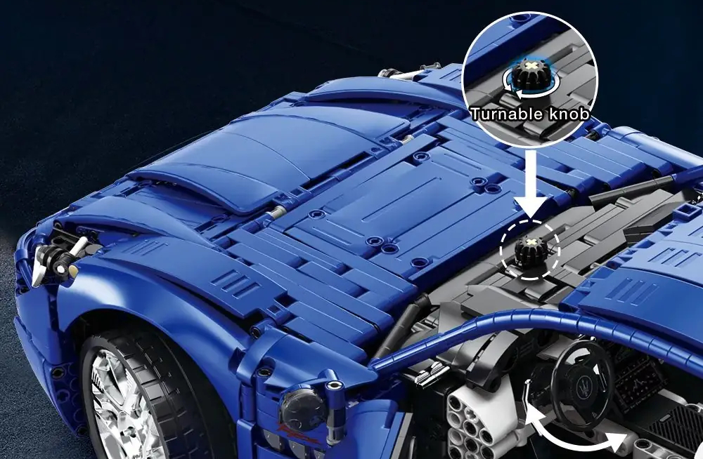 reobrix GranTurismo Maserati- Buttons that can turn the tires and steering wheel