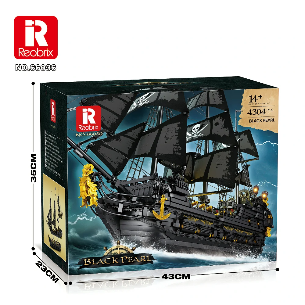 The Black Pearl Ship Model by Reobrix