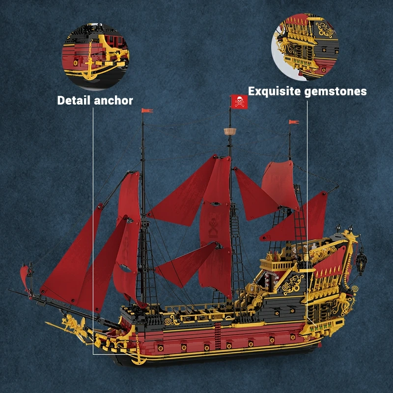 Reobrix Queen Anne's Revenge Ship Model