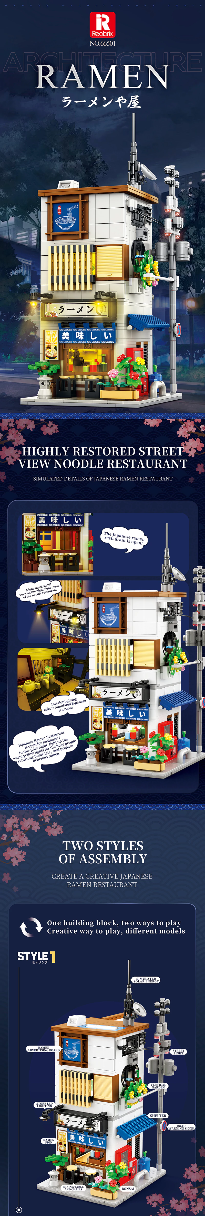 Buy Ramen House - Japanese Ramen Building Set at Reobrix