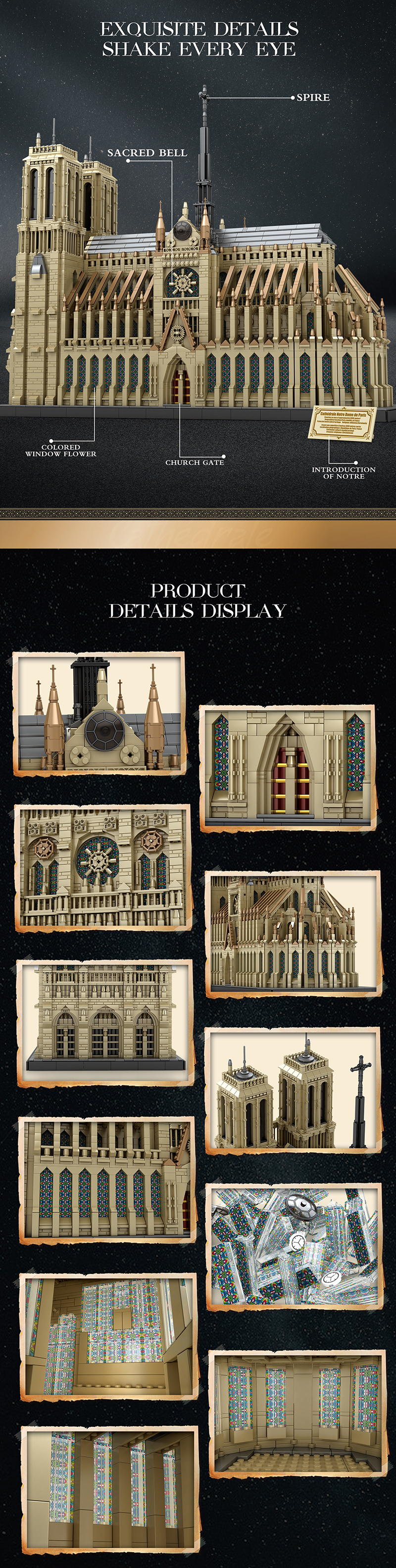 Notre Dame Cathedral - Build the Iconic Cathedral Model