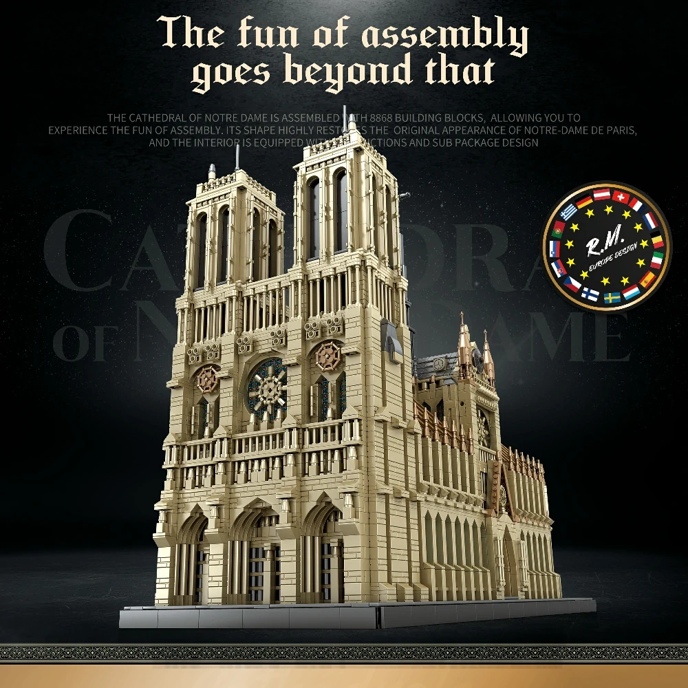 Notre Dame Cathedral - Build the Iconic Cathedral Model