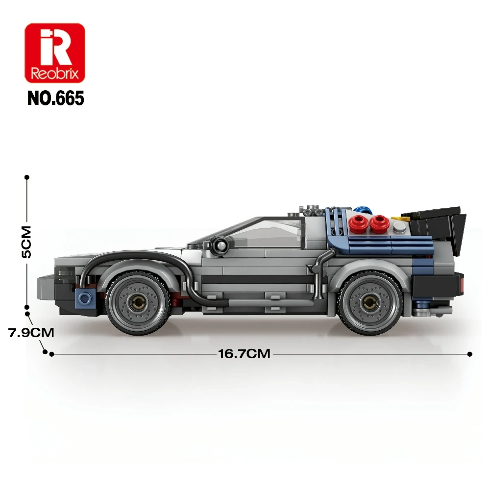 DMC DeLorean Back to the Future LEGO Model