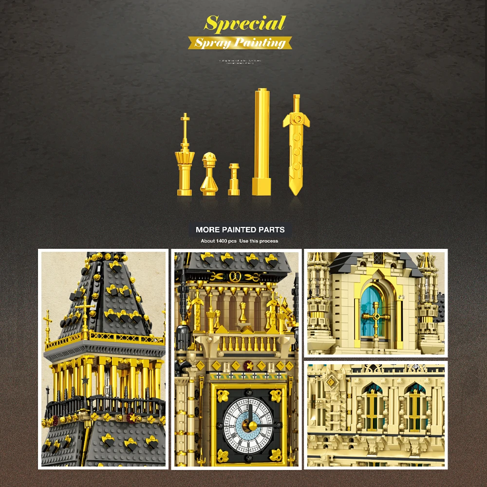 Reobrix Big Ben model Precision Detail and Gothic Architecture Style