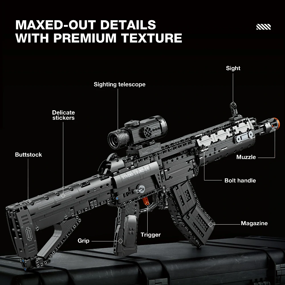 Introduction to the components of Reobrix QBU-191 RIFLE.