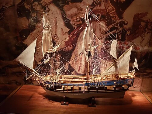 Model of the Queen Anne's Revenge in the North Carolina Museum of History
