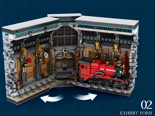 The half-open effect of the Reobrix 66031 Magic Station model.