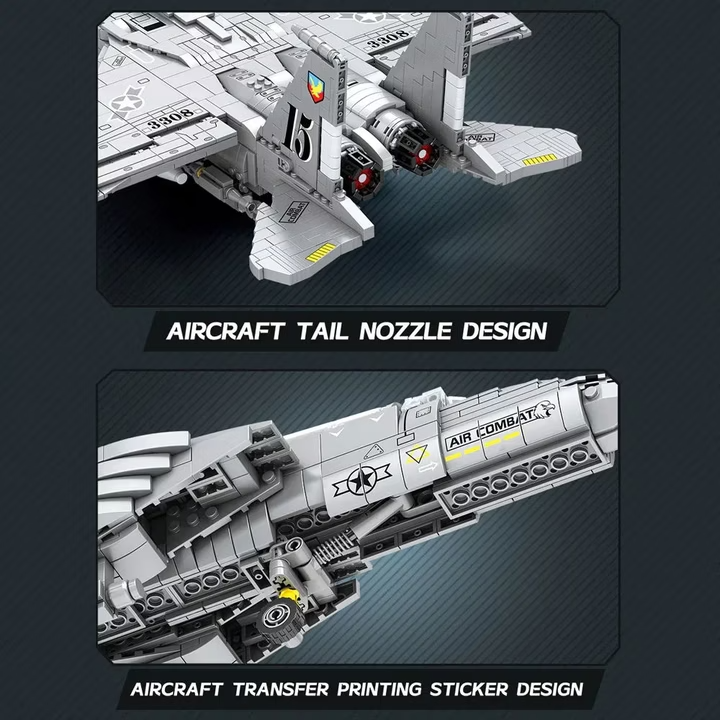 Details of Reobrix 33034 F15E Fighter Bombers.