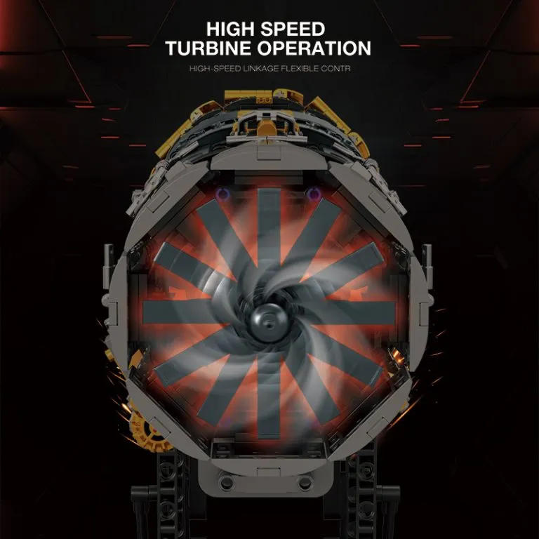 The high-speed rotating turbine design of Reobrix ENGINE F35.