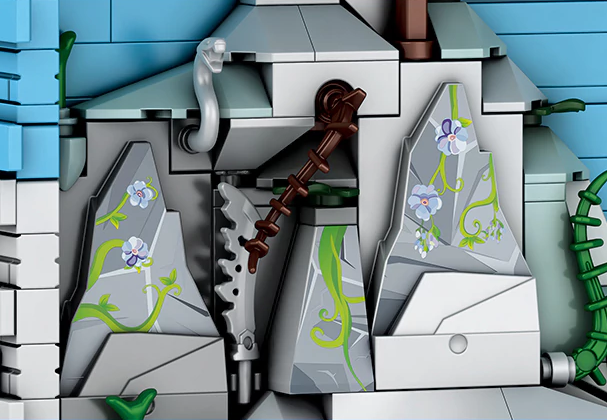 Rocks and vines Of The model of Reobrix Book of the Kings Fantasy Book Case.