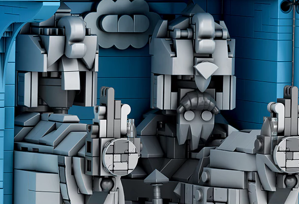 The statue Of the model of Reobrix Book of the Kings Fantasy Bookcase.