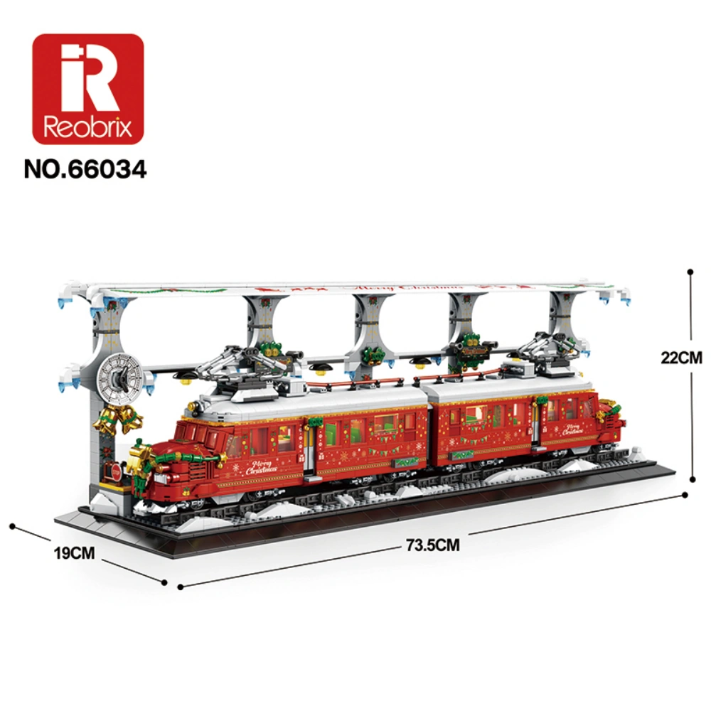 Reobrix 66034 Christmas Train Block Set