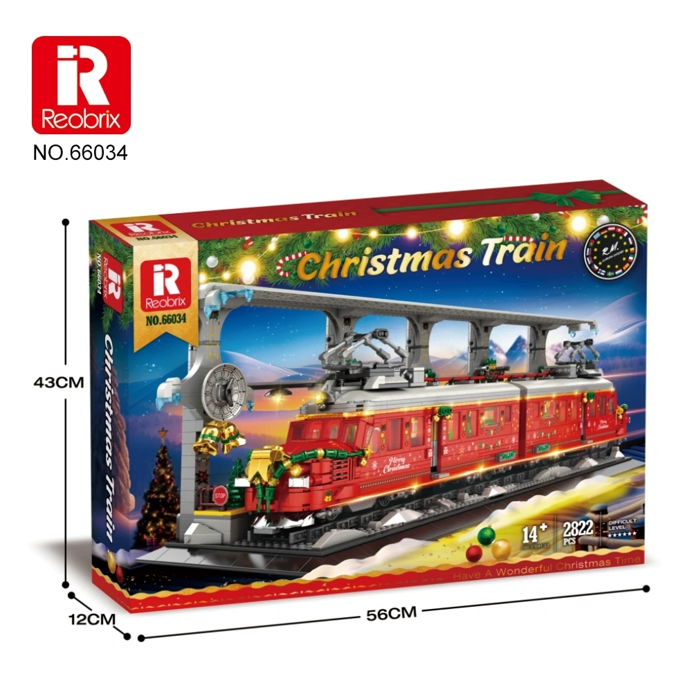 Reobrix 66034 Christmas Train Block Set