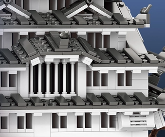 Reobrix himeji castle-Chidori-Hafu Roof