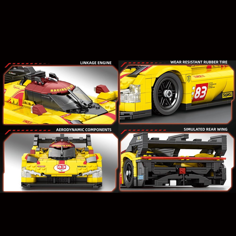 Details of the reobrix ferrari 499p AF Corse.