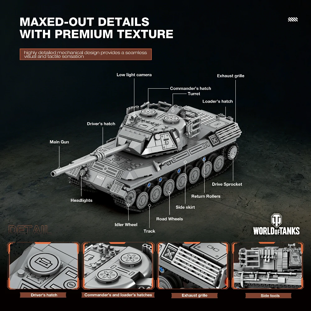 Reobrix 77038 Leopard 1 1:26 World of Tanks