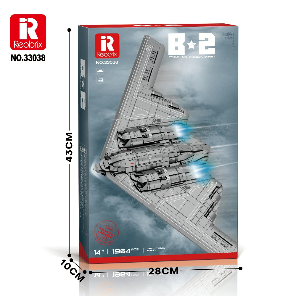 Reobrix 33038 B2 Bomber LEGO Stealth Set