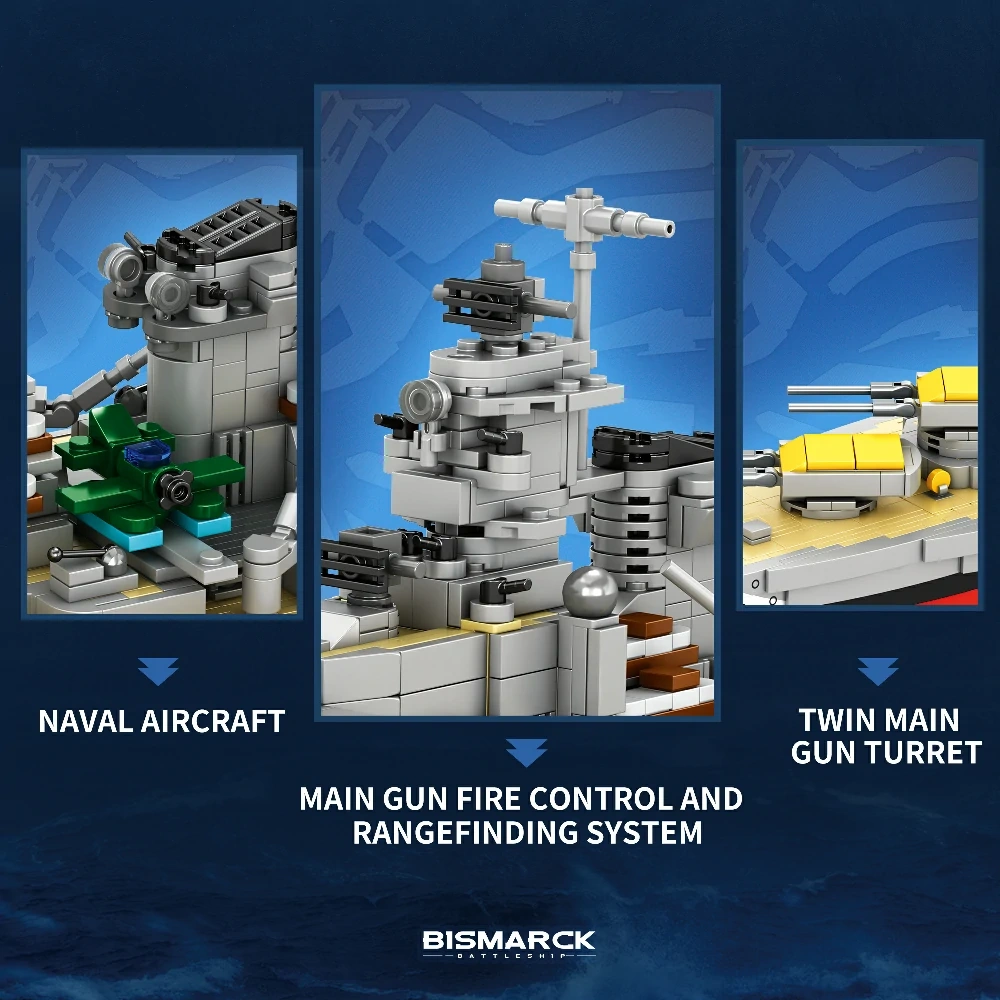 Bismarck Battleship 1:300 World of Warships