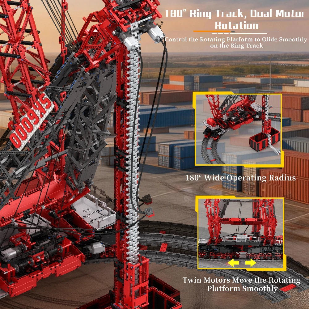 Reobrix 22028 Land-Based Ring Crane (Remote Control Version)