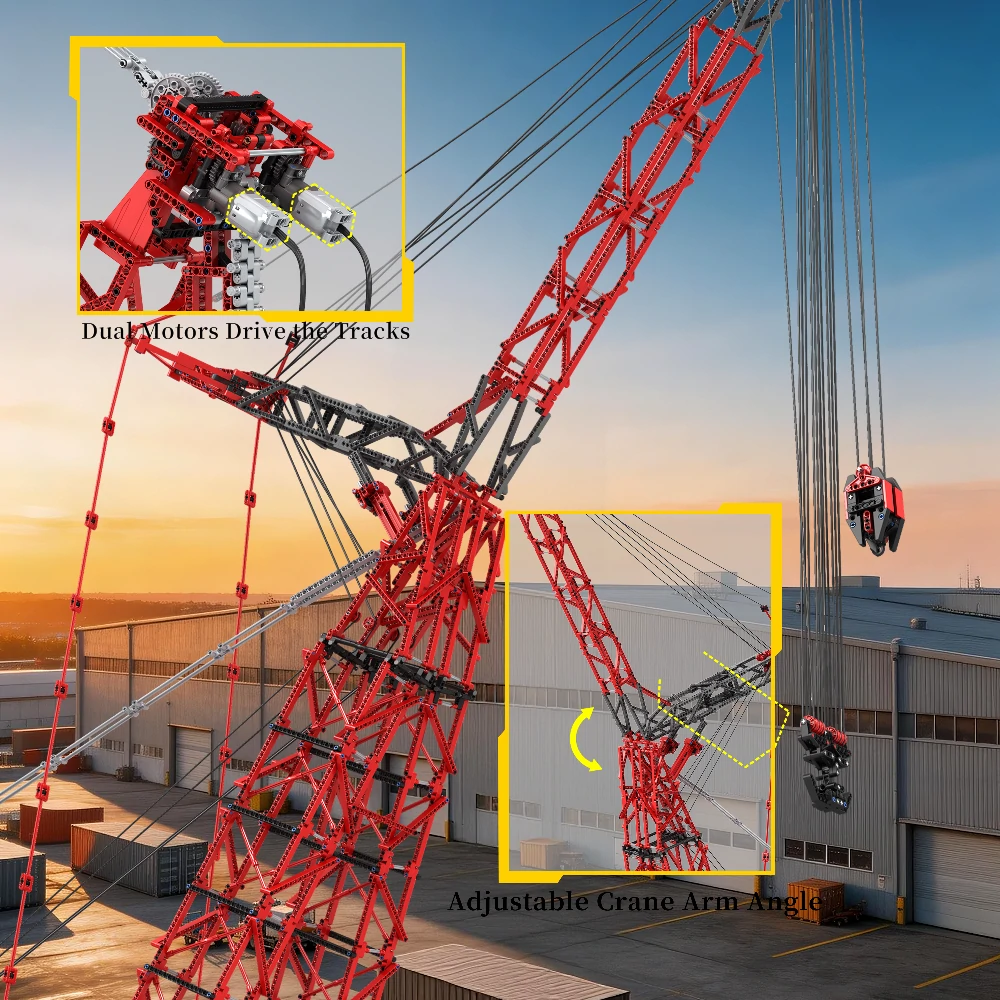 Reobrix 22028 Land-Based Ring Crane (Remote Control Version)