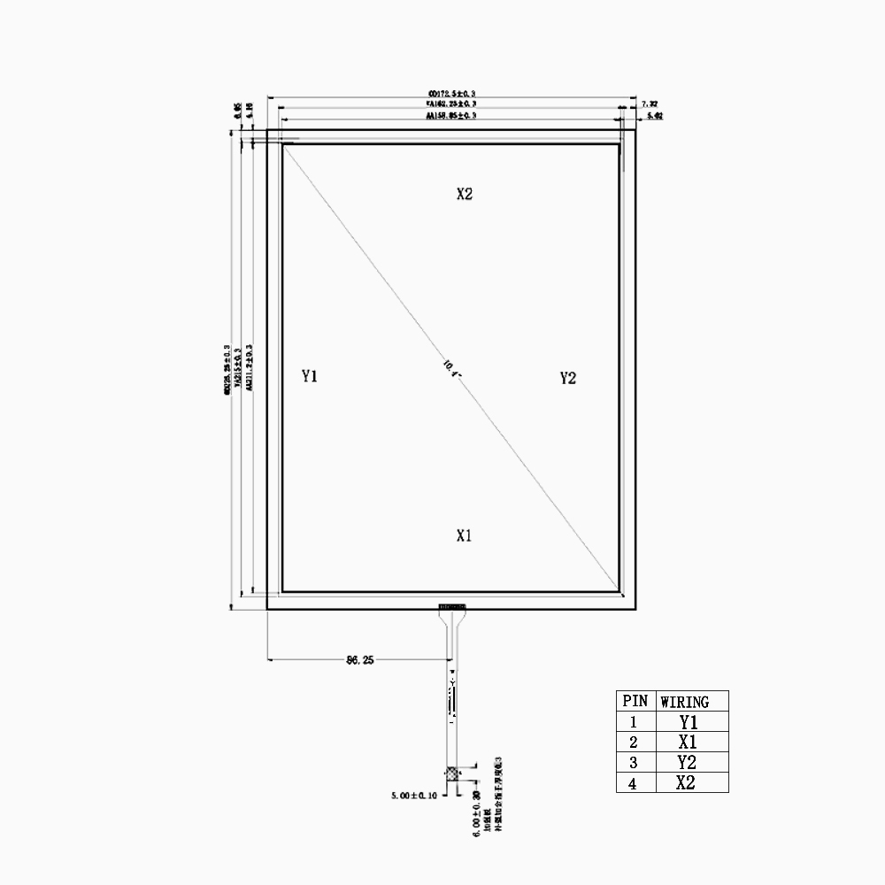 STOUCH  10.4 inch 4-wire resistive touch screen Isolate UV ray,STOUCH  10.4 inch 4-wire resistive touch screen Isolate UV ray